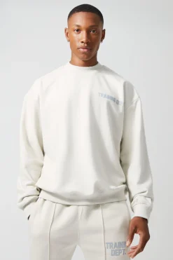 boohooMAN Active Boxy Training Dept Sweatshirt | UK| Hoodies & Sweatshirts