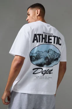 Active Oversized Athletic Dept. Hiking T-shirt | UK^boohooMAN Discount