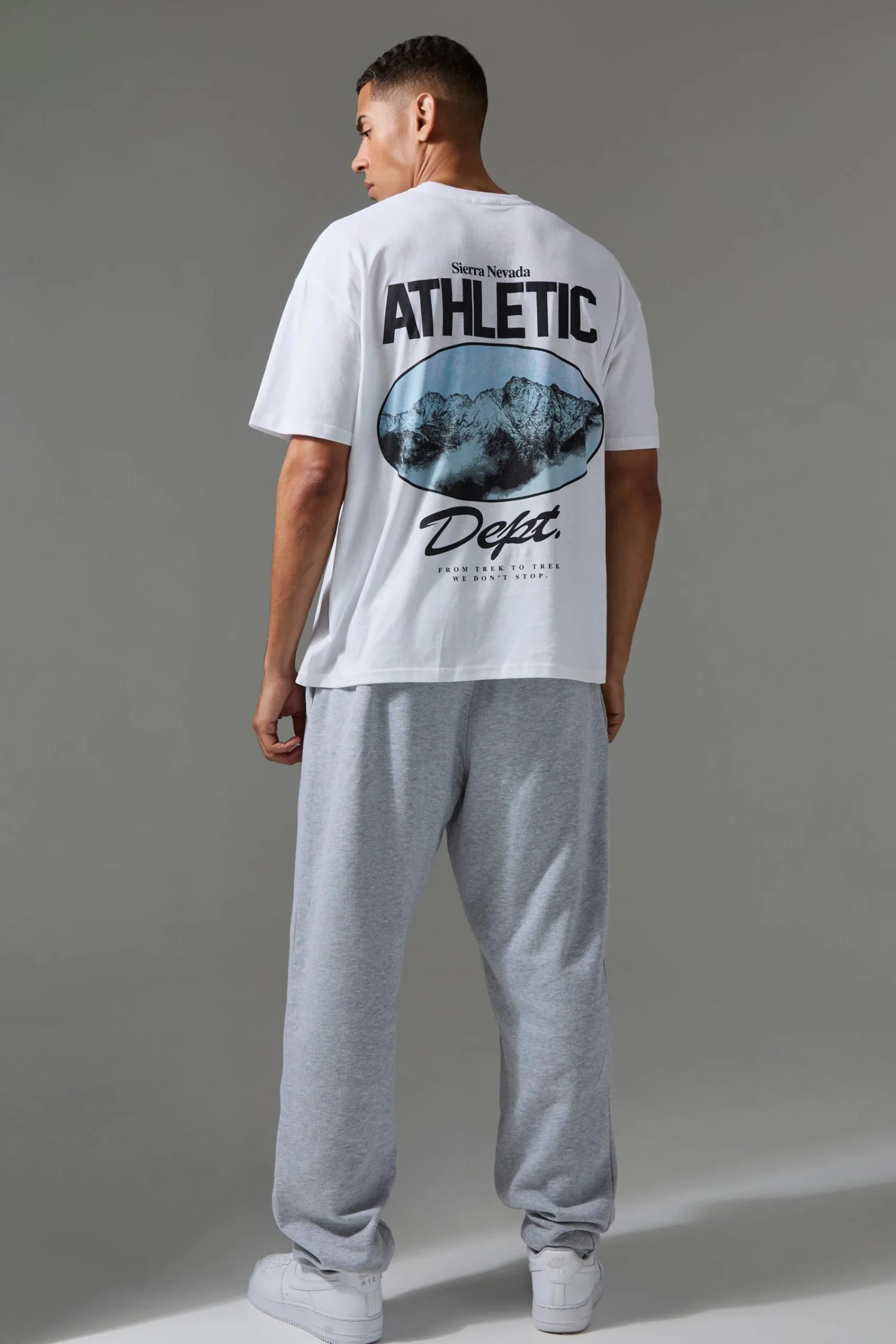 Active Oversized Athletic Dept. Hiking T-shirt | UK^boohooMAN Discount