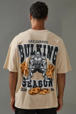 Active Oversized Bulking Season T-shirt | UK^boohooMAN