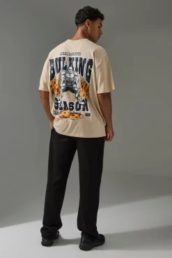 Active Oversized Bulking Season T-shirt | UK^boohooMAN