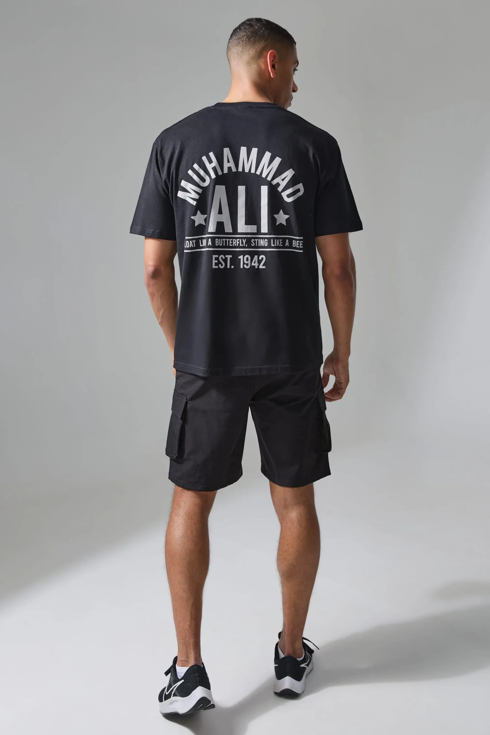 Active Oversized Muhammad Ali Est. 1942 License T-shirt | UK^boohooMAN Online
