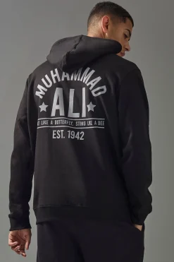 boohooMAN Active Oversized Muhammad Ali Est. 1942 License Hoodie | UK| Hoodies & Sweatshirts