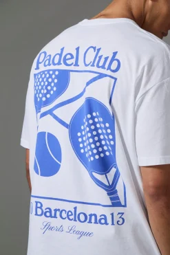Active Oversized Padel Club Sports League T-shirt | UK^boohooMAN