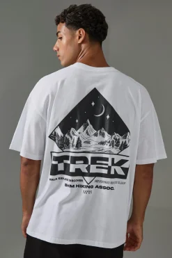 Active Oversized Trek Hiking T-shirt | UK^boohooMAN Outlet