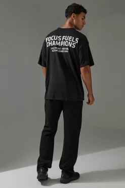 Active Oversized UFC Focus Fuels Champions License T-shirt | UK^boohooMAN