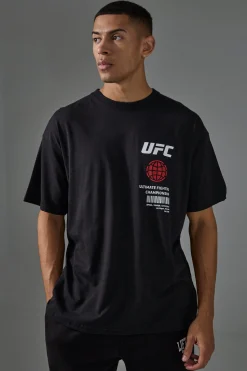Active Oversized UFC Graphic License T-shirt | UK^boohooMAN New