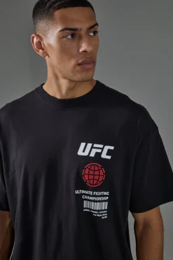 Active Oversized UFC Graphic License T-shirt | UK^boohooMAN New