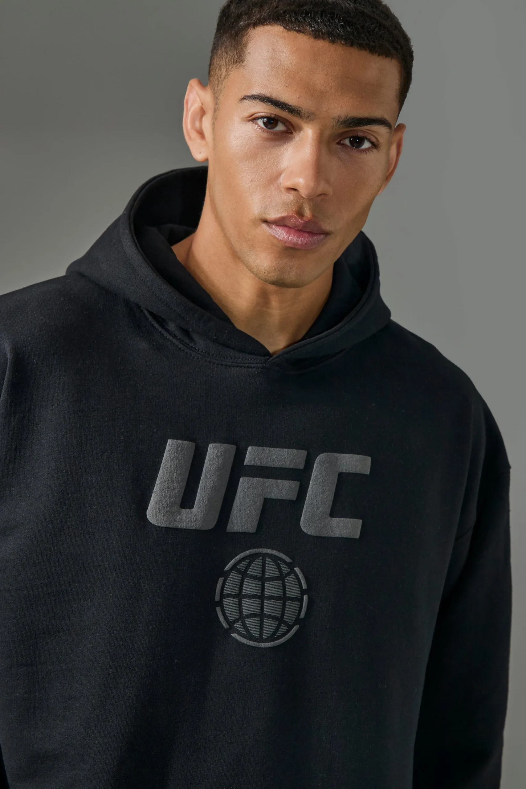 boohooMAN Active Oversized UFC Puff Print License Hoodie | UK| Hoodies & Sweatshirts