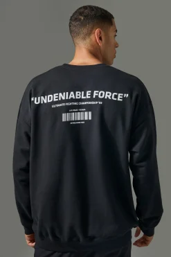 boohooMAN Active Oversized UFC Undeniable Force License Sweatshirt | UK| Hoodies & Sweatshirts