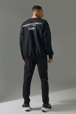 boohooMAN Active Oversized UFC Undeniable Force License Sweatshirt | UK| Hoodies & Sweatshirts