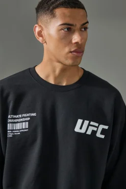 boohooMAN Active Oversized UFC Undeniable Force License Sweatshirt | UK| Hoodies & Sweatshirts