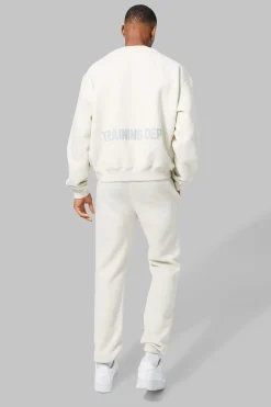 boohooMAN Active Training Dept Boxy Sweat Tracksuit | UK| Tracksuits