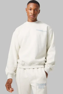 boohooMAN Active Training Dept Boxy Sweat Tracksuit | UK| Tracksuits