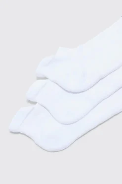 boohooMAN Active Training Dept Cushioned Trainer 3 Pack Socks | UK| Underwear & Socks|Underwear & Socks