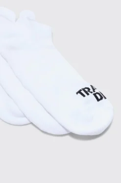 boohooMAN Active Training Dept Cushioned Trainer 3 Pack Socks | UK| Underwear & Socks|Underwear & Socks