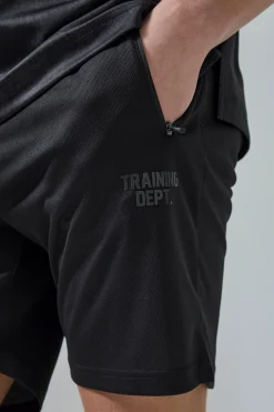 boohooMAN Active Training Dept 7inch Regular Fit Mesh Short | UK| Shorts