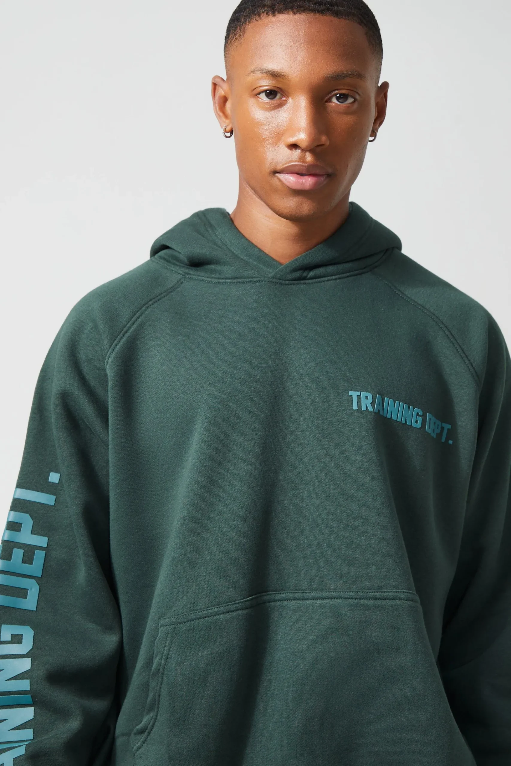 boohooMAN Active Training Dept Oversized Boxy Hoodie | UK| Hoodies & Sweatshirts