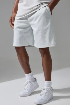 boohooMAN Active Training Dept Oversized Mesh 9inch Basketball Short | UK| Shorts