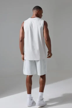 boohooMAN Active Training Dept Oversized Mesh 9inch Basketball Short | UK| Shorts