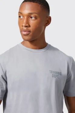 Active Training Dept Performance Slim T-shirt | UK^boohooMAN