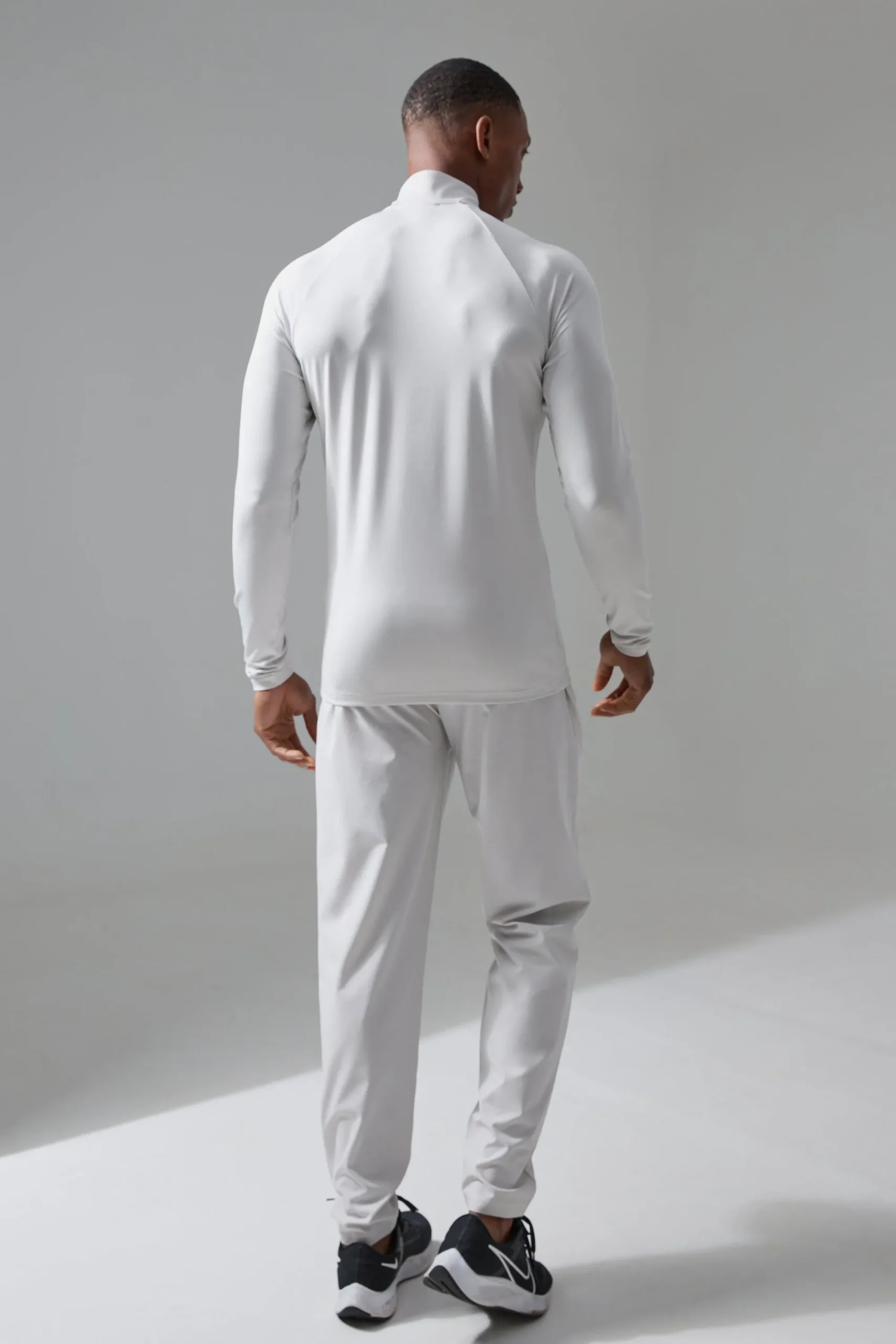 boohooMAN Active Training Dept Slim Woven Perforated Jogger | UK| Joggers