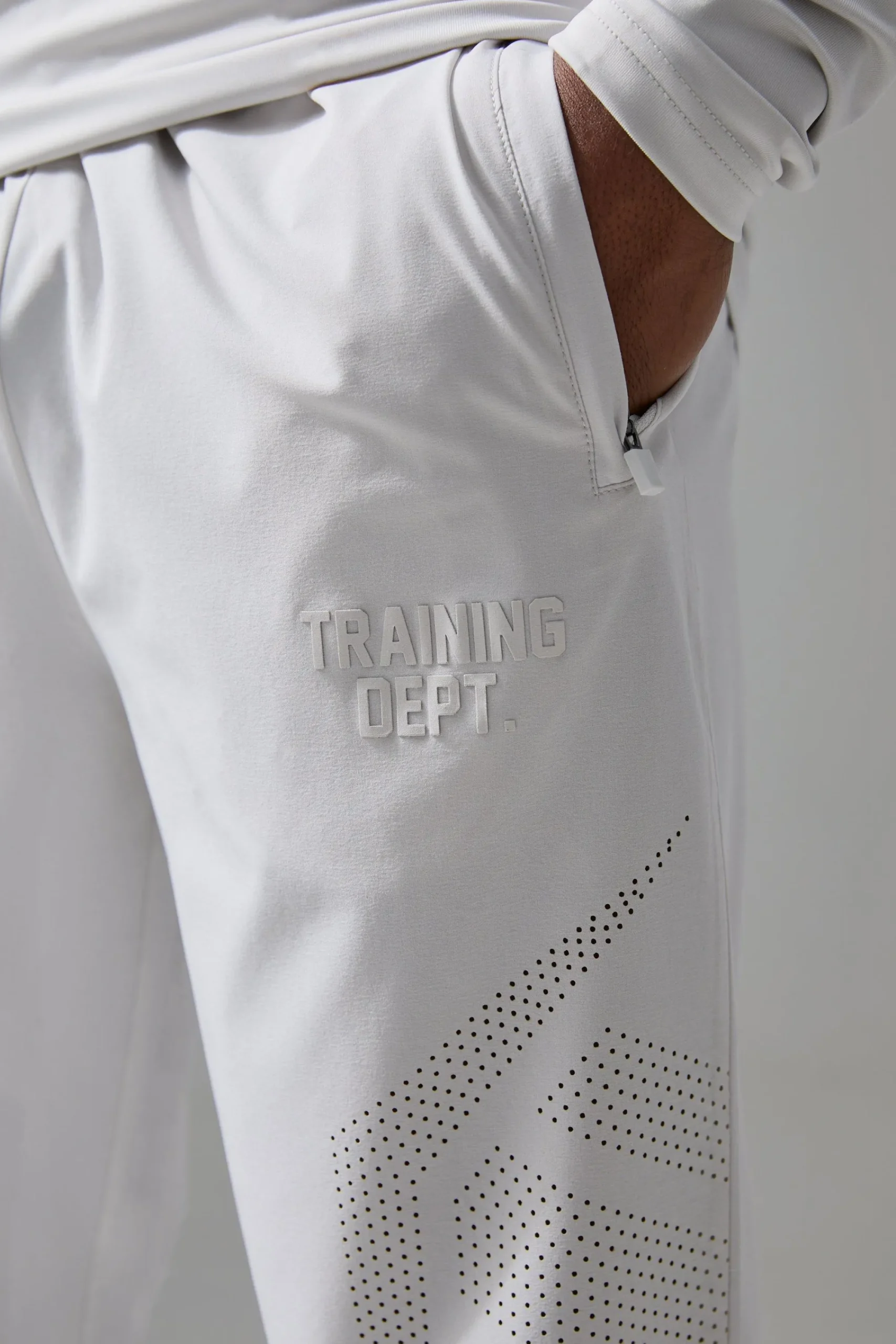 boohooMAN Active Training Dept Slim Woven Perforated Jogger | UK| Joggers