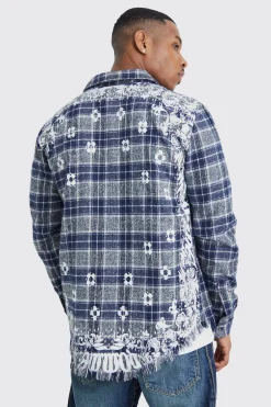 boohooMAN All Over Large Scale Bandana Check Shirt | UK| Shirts
