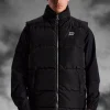 boohooMAN ArrDee Funnel Neck Quilted 13 Gilet | UK| Coats & Jackets