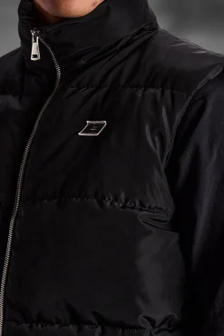 boohooMAN ArrDee Funnel Neck Quilted 13 Gilet | UK| Coats & Jackets
