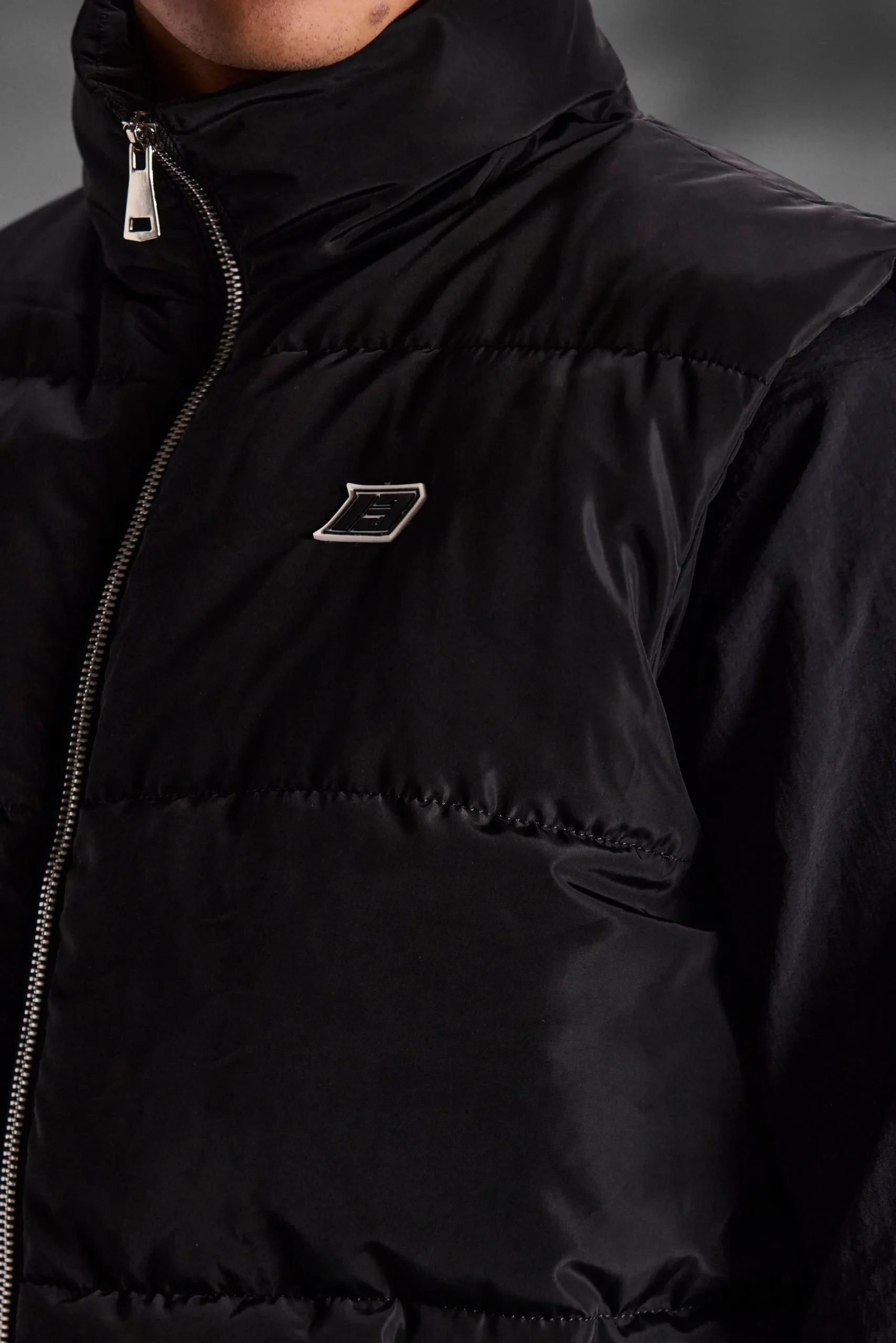 boohooMAN ArrDee Funnel Neck Quilted 13 Gilet | UK| Coats & Jackets