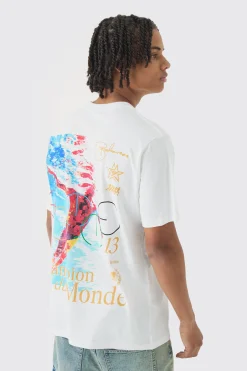 Athlete Printed T-Shirt | UK^boohooMAN Clearance