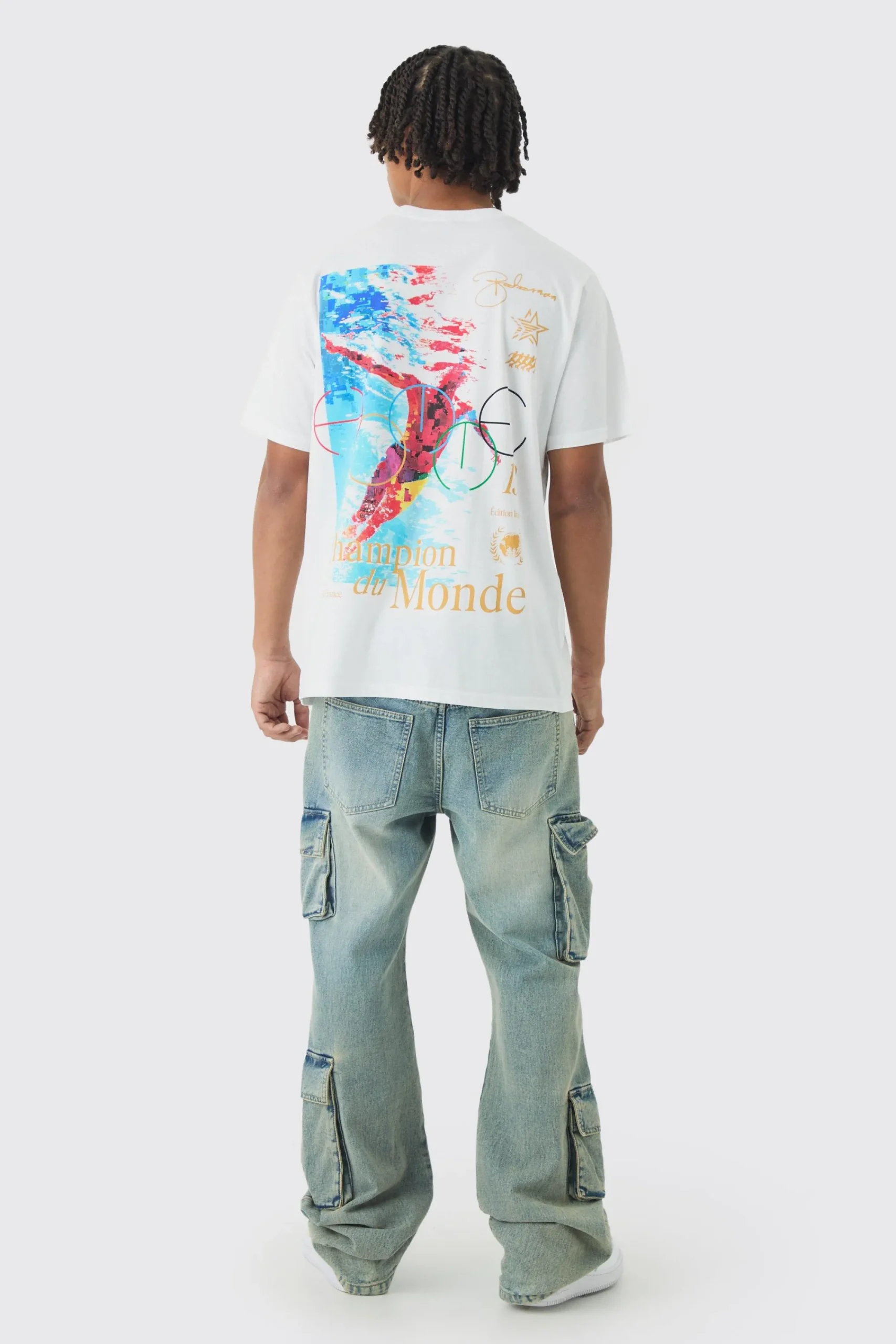 Athlete Printed T-Shirt | UK^boohooMAN Clearance