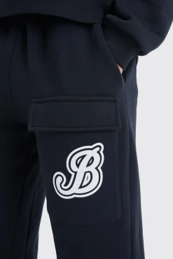 boohooMAN B Cargo Pocket Gusset Tracksuit | UK| Tracksuits