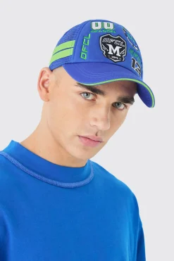 boohooMAN Badge Foam Trucker Cap In | UK| Hats & Caps
