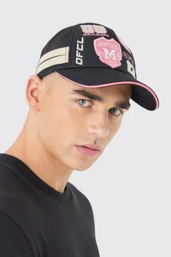 boohooMAN Badge Foam Trucker Cap In | UK| Hats & Caps