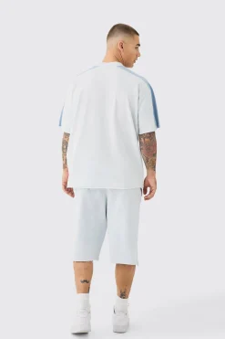 boohooMAN Baggy Carpenter Panel Frayed Edge Applique Jorts | UK| Shorts