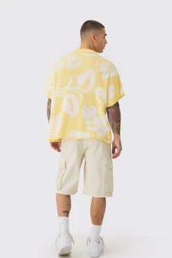 boohooMAN Baggy Fit Elasticated Waist Extended Drawcord Cargo Shorts | UK| Shorts