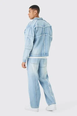 boohooMAN Baggy Fit Rigid Dirty Wash Carpenter Jeans | UK| Trousers|Sets & Co-Ords