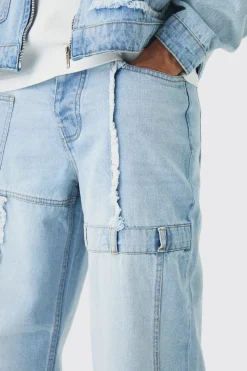 boohooMAN Baggy Fit Rigid Dirty Wash Carpenter Jeans | UK| Trousers|Sets & Co-Ords