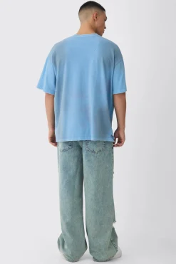 boohooMAN Baggy Fit Rigid Star Ripped Jeans | UK| Trousers|Jeans