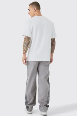 boohooMAN Baggy Official Cut & Sew Panel Trouser | UK| Trousers