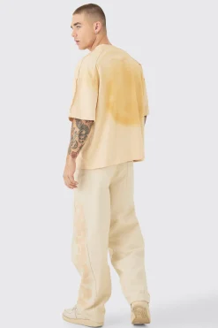 boohooMAN Baggy Official Cut & Sew Panel Trouser | UK| Trousers