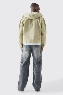 boohooMAN Baggy Rigid Bm Applique Multi Pocket Cargo Jeans In | UK| Trousers|Jeans