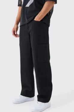 boohooMAN Baggy Rigid Cargo Jean | UK| Trousers|Jeans