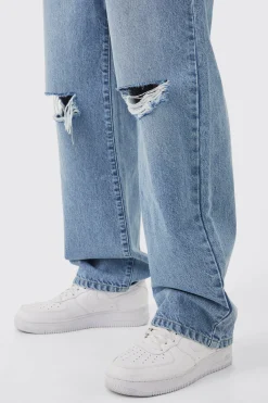 boohooMAN Baggy Rigid Distressed Jeans | UK| Trousers|Jeans