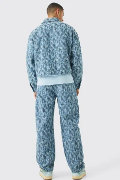 boohooMAN Baggy Rigid Fabric Interest Distressed Jeans | UK| Trousers|Jeans