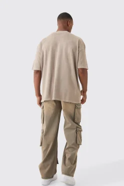 boohooMAN Baggy Rigid Tinted Multi Cargo Pocket Jeans | UK| Trousers|Jeans