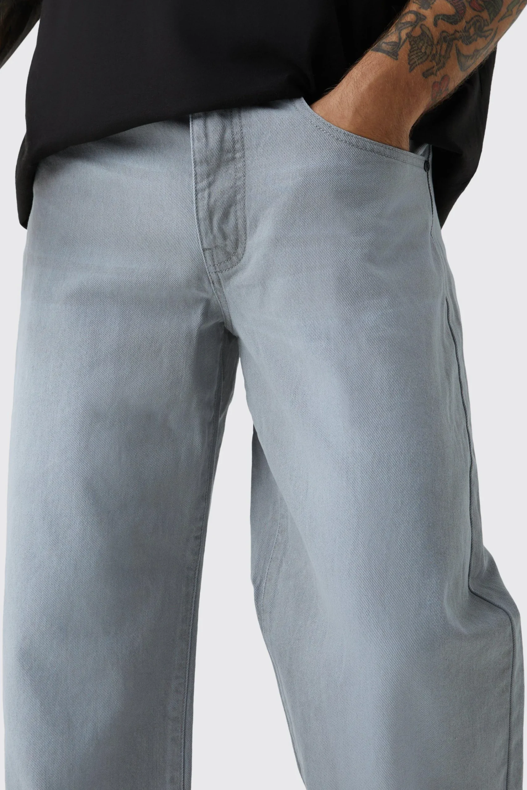 boohooMAN Baggy Rigid Jean | UK| Trousers|Jeans