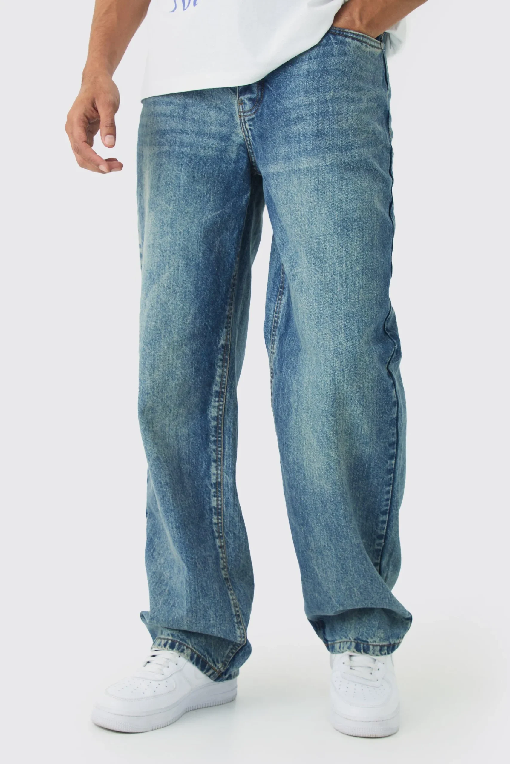 boohooMAN Baggy Rigid Jean In | UK| Trousers|Jeans